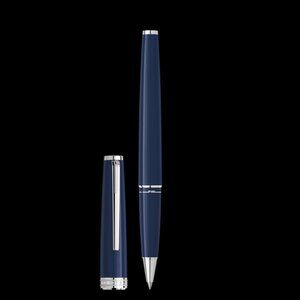 NIB Montblanc PIX Blue Rollerball Pen Classic Luxury Minimalist Business Office